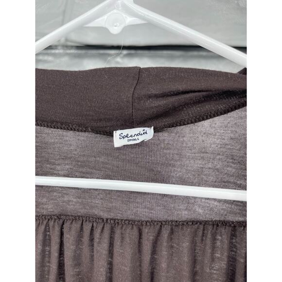 Splendid Black Long Sleeve Open Front Cardigan Sweater Women's Size Small - Picture 5 of 7